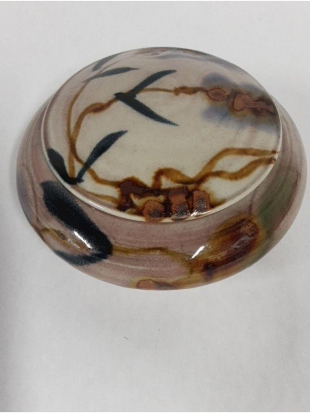 Glenn Burris Northwest Studio Porcelain Pottery Lidded Canister Dish Jar